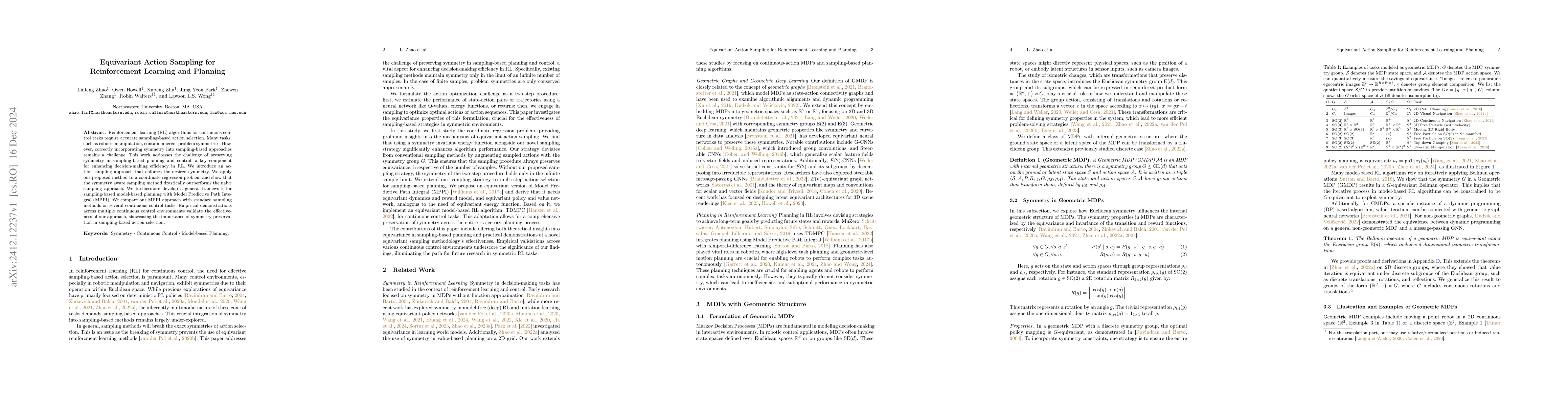 Thumbnail for Equivariant Action Sampling for Reinforcement Learning and Planning