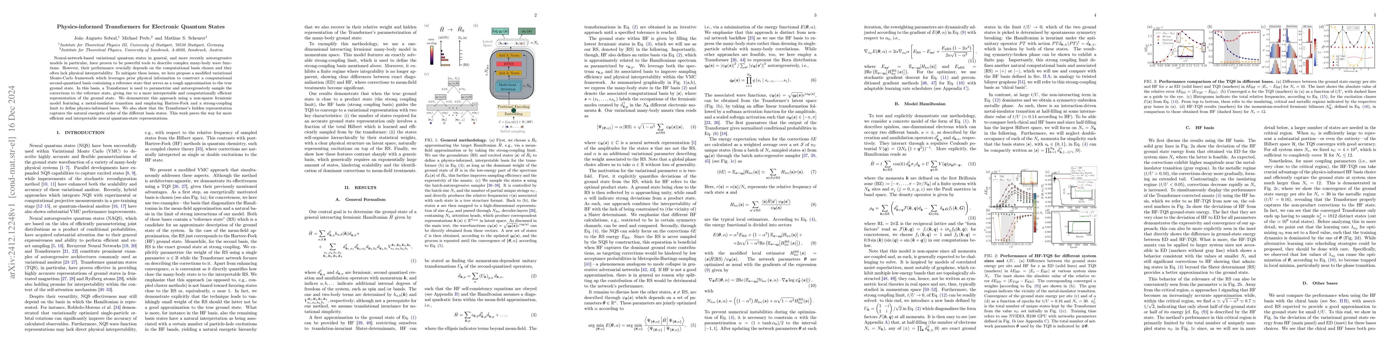 Thumbnail for Physics-informed Transformers for Electronic Quantum States