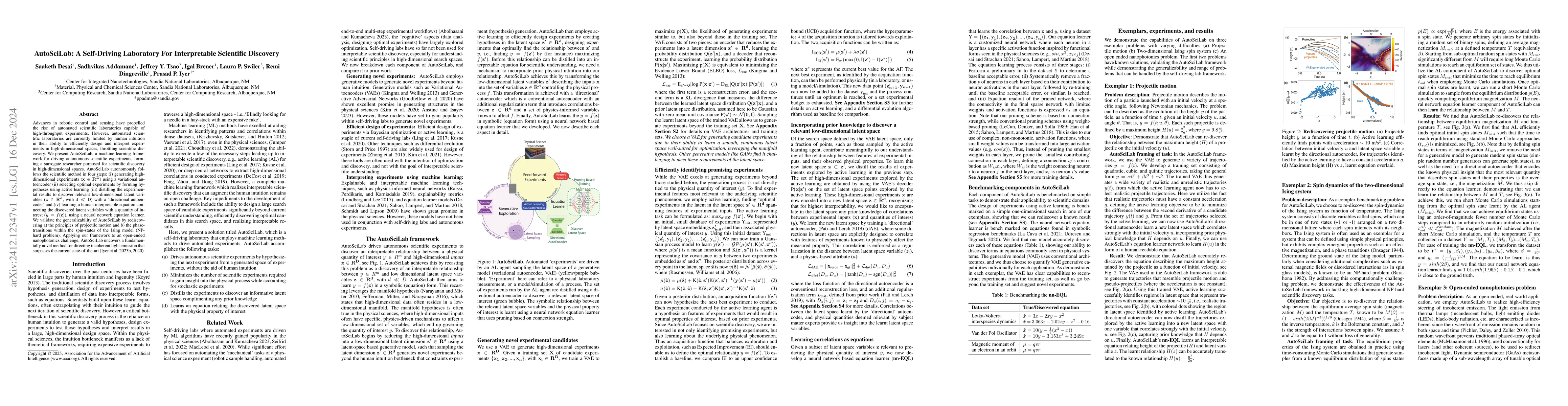 Thumbnail for AutoSciLab: A Self-Driving Laboratory For Interpretable Scientific
  Discovery