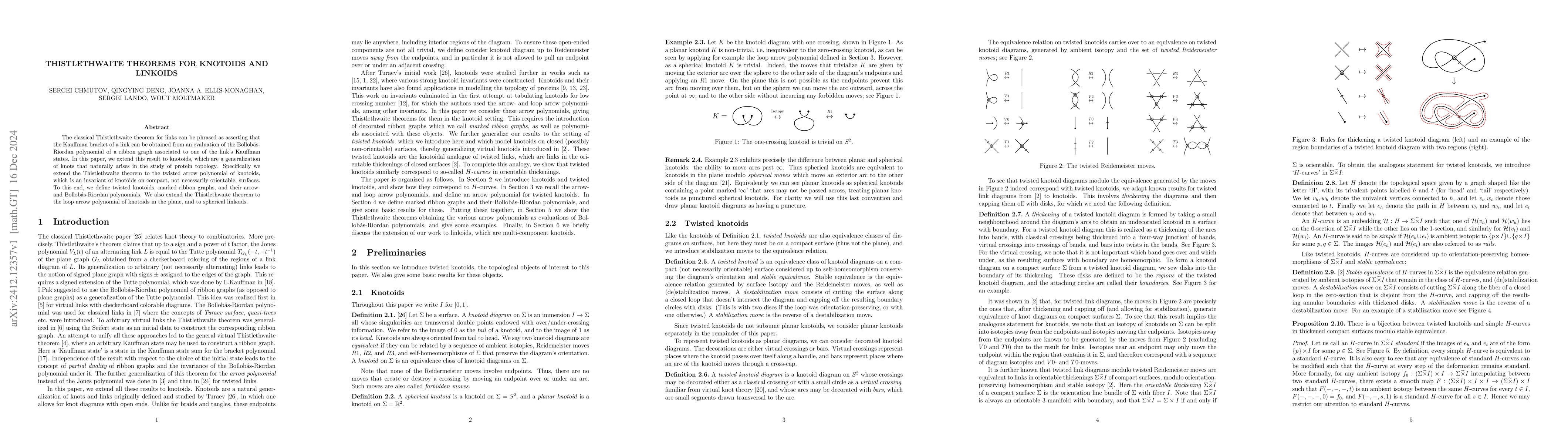 Thumbnail for Thistlethwaite Theorems for Knotoids and Linkoids