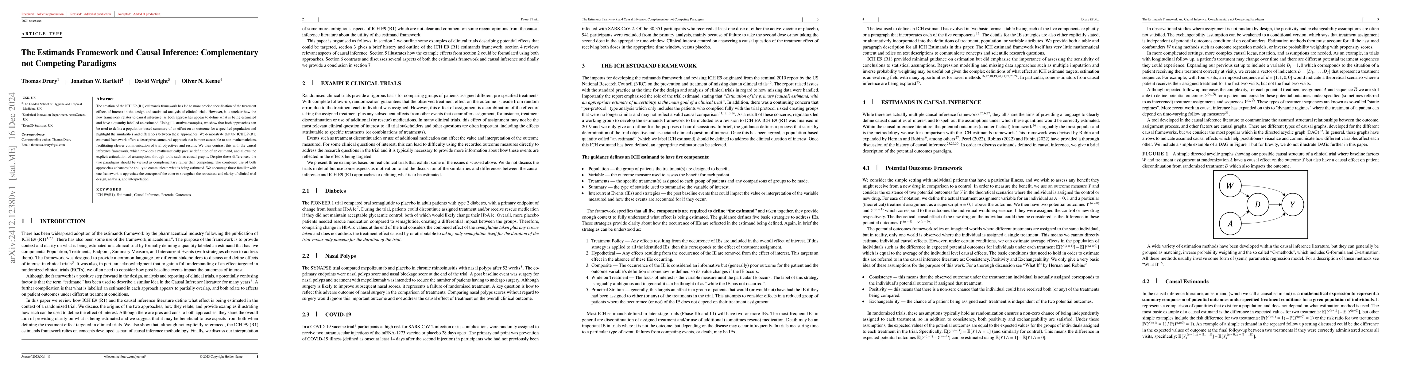 Thumbnail for The Estimand Framework and Causal Inference: Complementary not Competing
  Paradigms