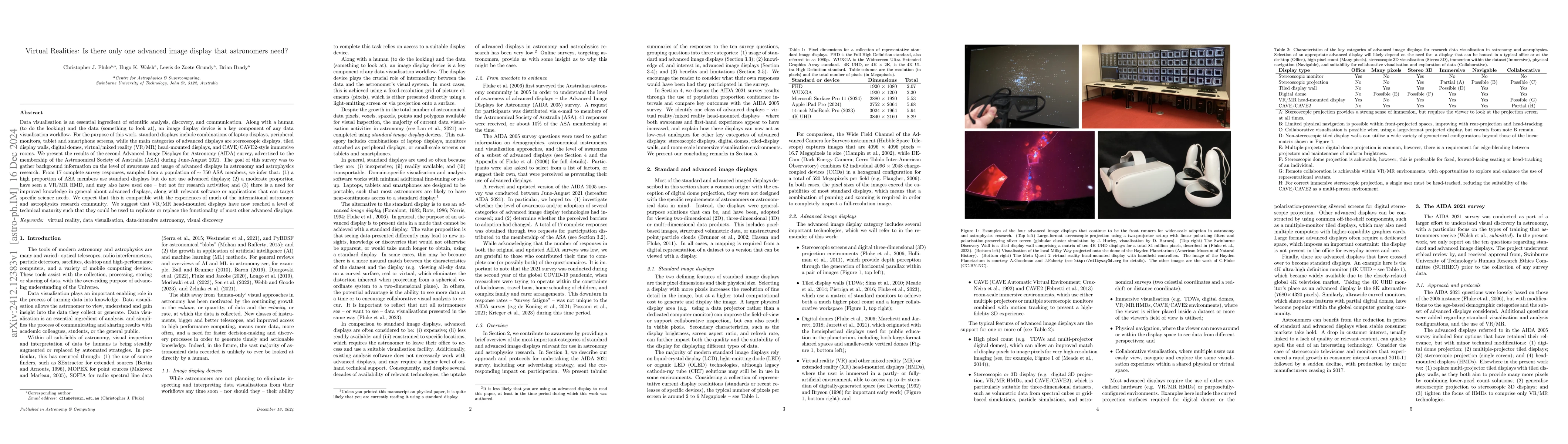 Thumbnail for Virtual Realities: Is there only one advanced image display that
  astronomers need?