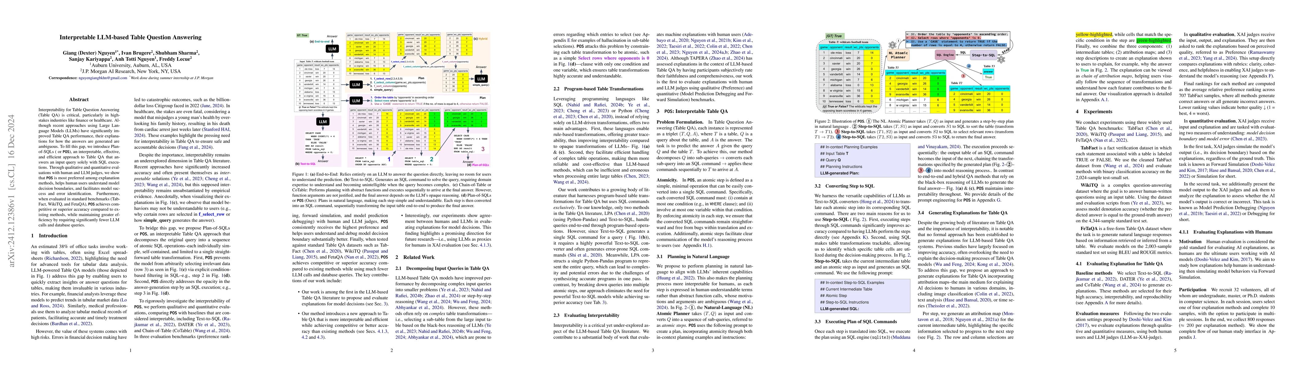 Thumbnail for Interpretable LLM-based Table Question Answering