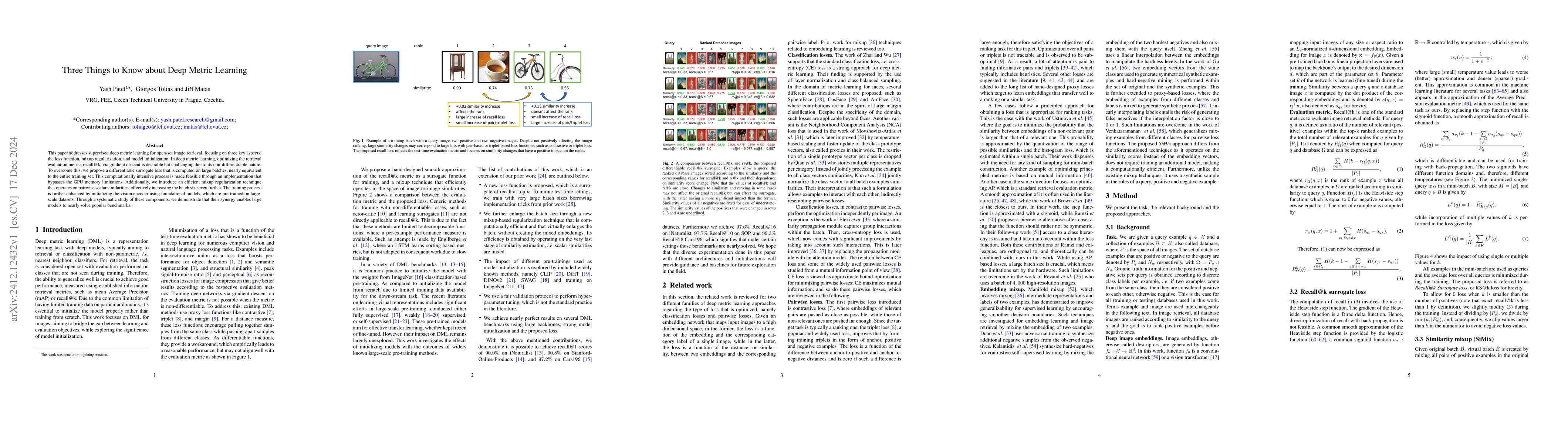 Thumbnail for Three Things to Know about Deep Metric Learning