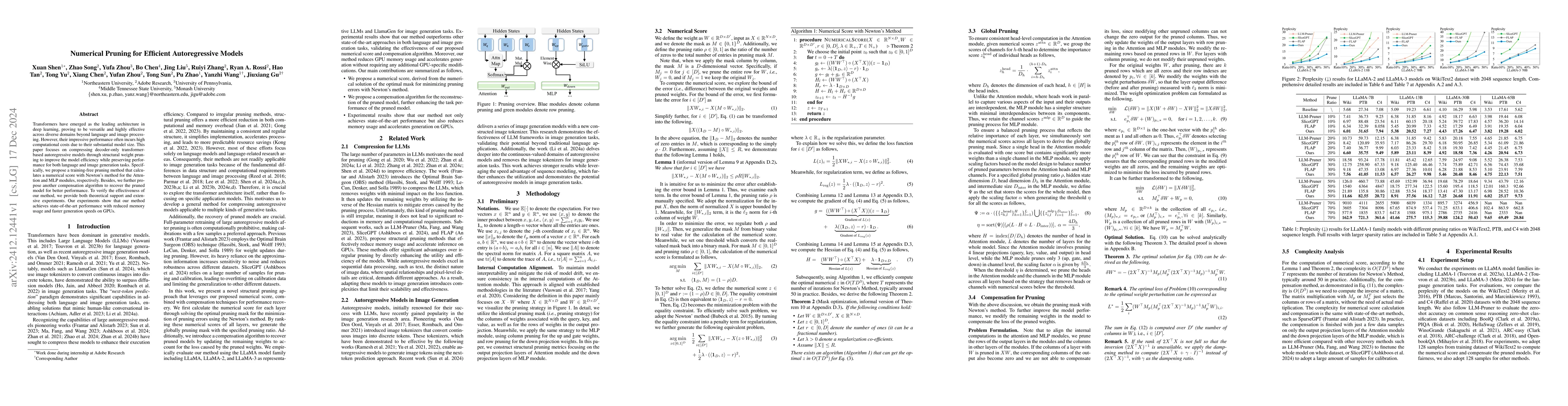 Thumbnail for Numerical Pruning for Efficient Autoregressive Models