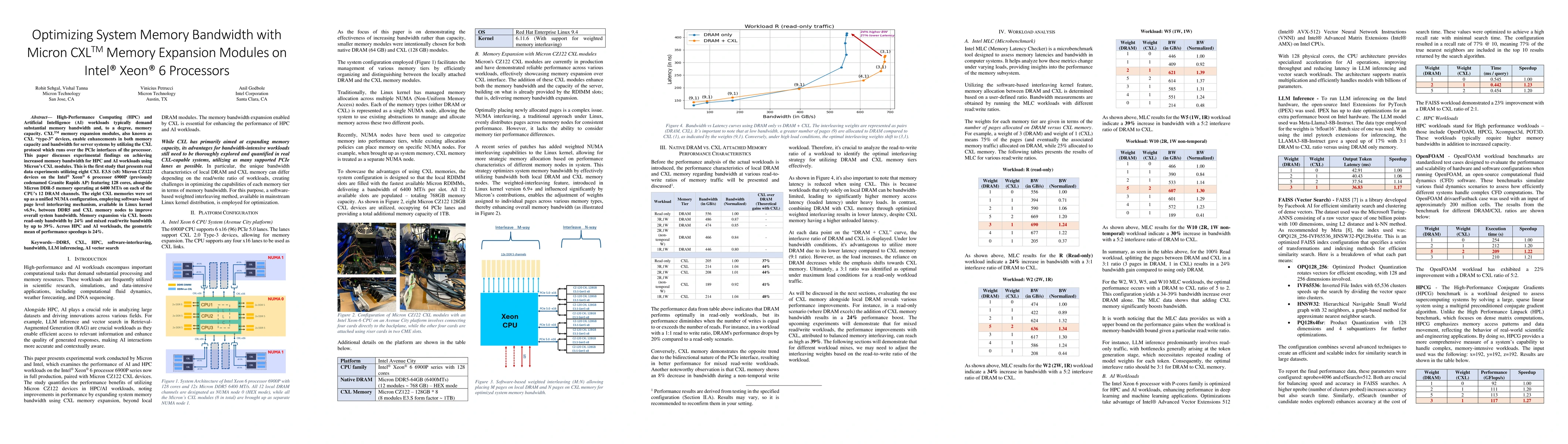 Thumbnail for Optimizing System Memory Bandwidth with Micron CXL Memory Expansion
  Modules on Intel Xeon 6 Processors