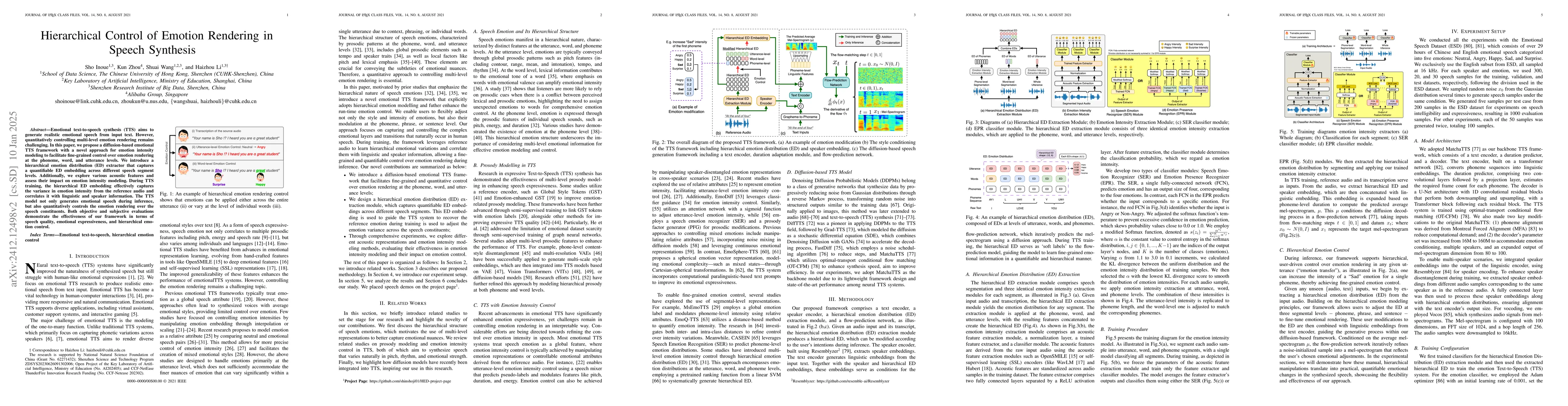 Thumbnail for Hierarchical Control of Emotion Rendering in Speech Synthesis