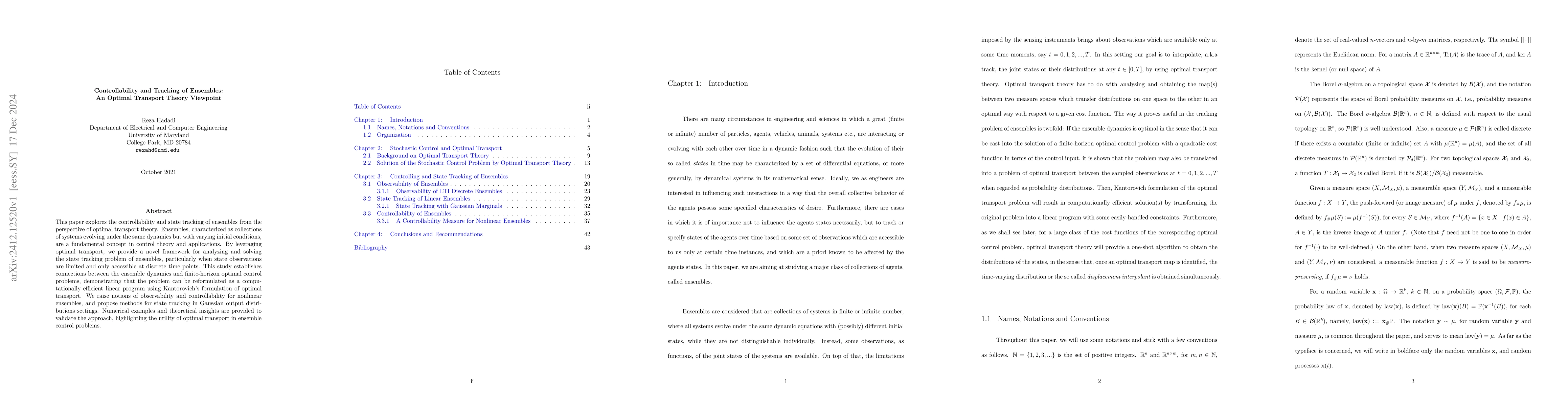 Thumbnail for Controllability and Tracking of Ensembles: An Optimal Transport Theory
  Viewpoint