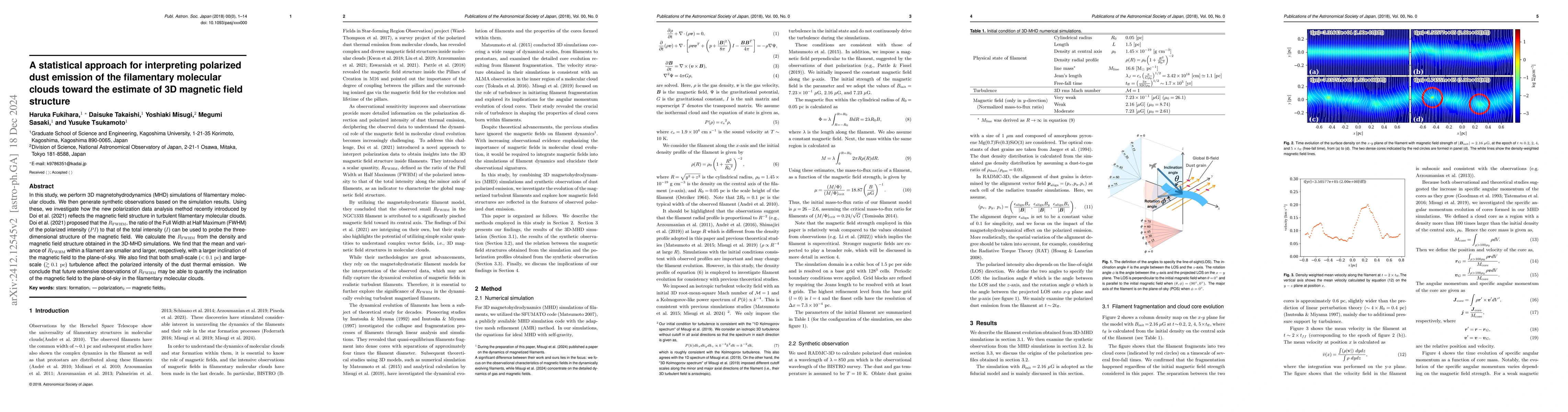 Thumbnail for A statistical approach for interpreting polarized dust emission of the
  filamentary molecular clouds toward the estimate of 3D magnetic field
  structure