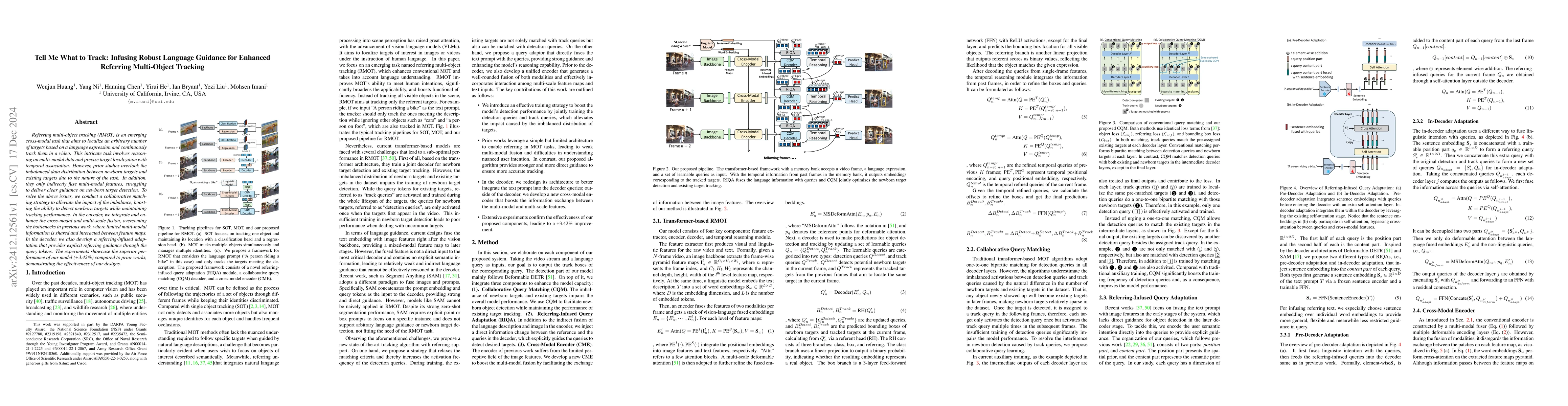 Thumbnail for Tell Me What to Track: Infusing Robust Language Guidance for Enhanced
  Referring Multi-Object Tracking