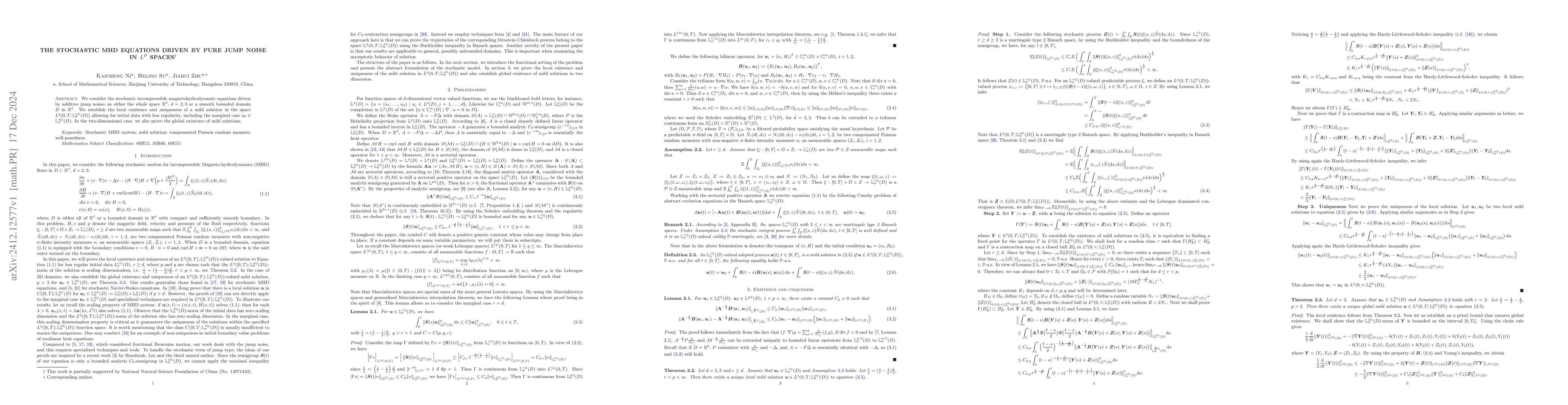 Thumbnail for The stochastic MHD equations driven by pure jump noise in $L^p$ spaces