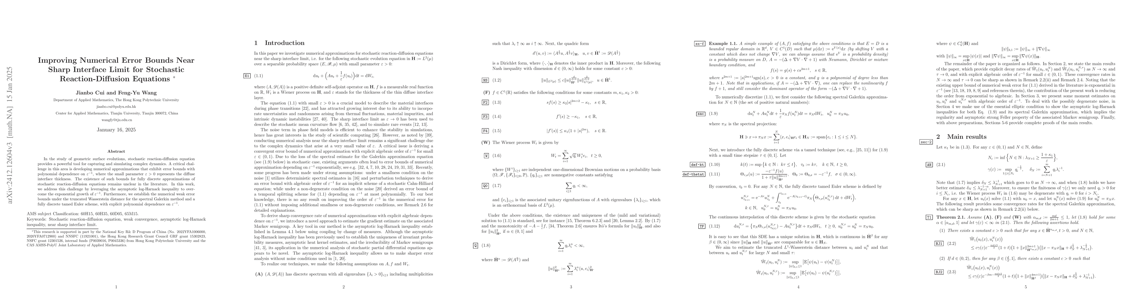 Thumbnail for Improving Numerical Error Bounds Near Sharp Interface Limit for
  Stochastic Reaction-Diffusion Equations