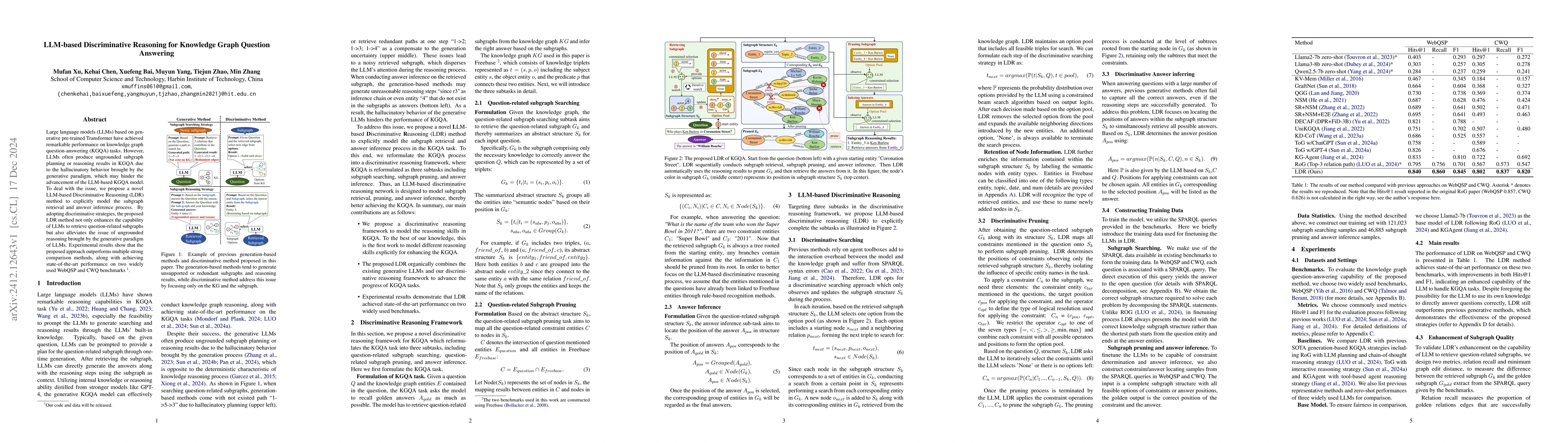 Thumbnail for LLM-based Discriminative Reasoning for Knowledge Graph Question
  Answering