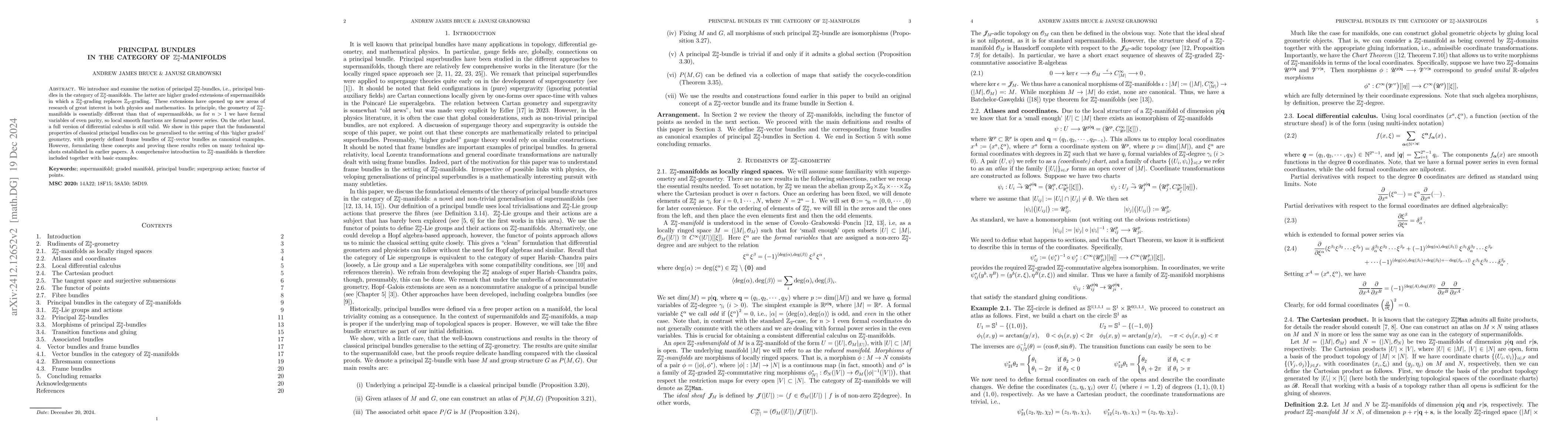 Thumbnail for Principal bundles in the category of $\mathbb{Z}_2^n$-manifolds