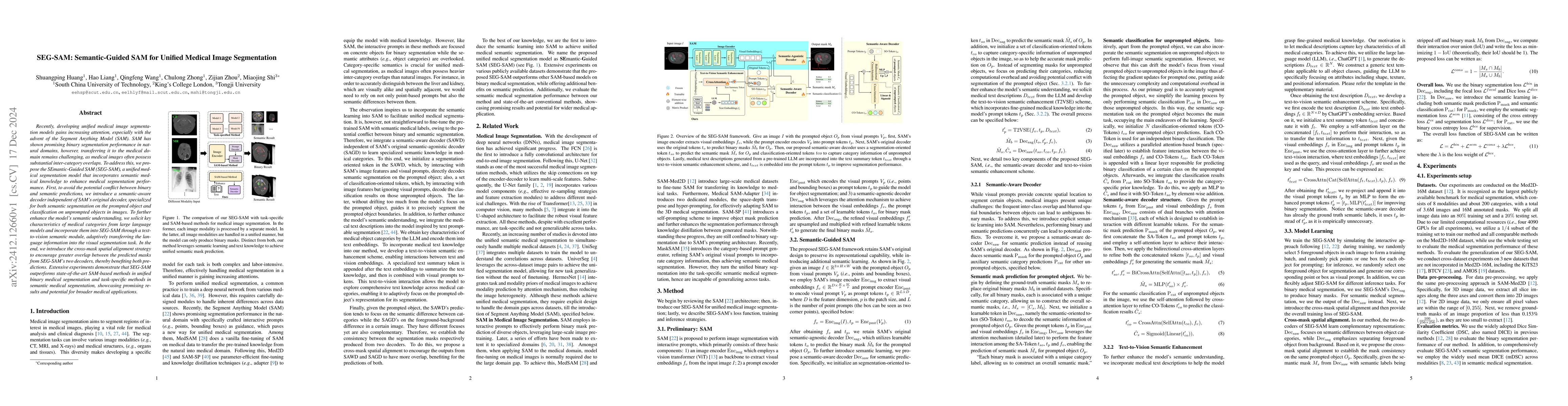 Thumbnail for SEG-SAM: Semantic-Guided SAM for Unified Medical Image Segmentation