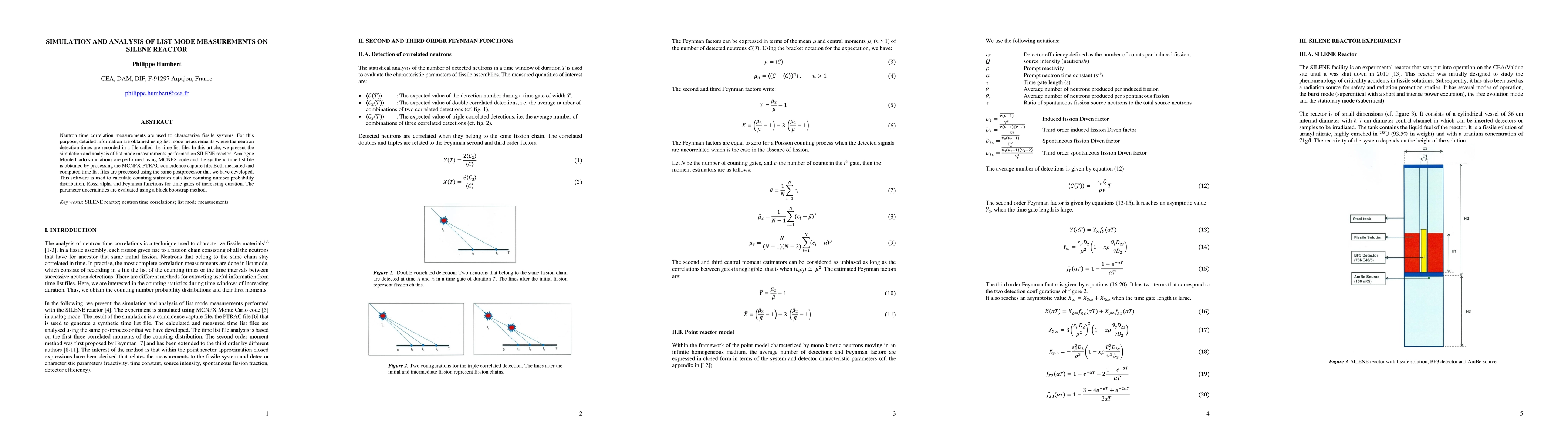 Thumbnail for Simulation and analysis of list mode measurements on SILENE reactor
