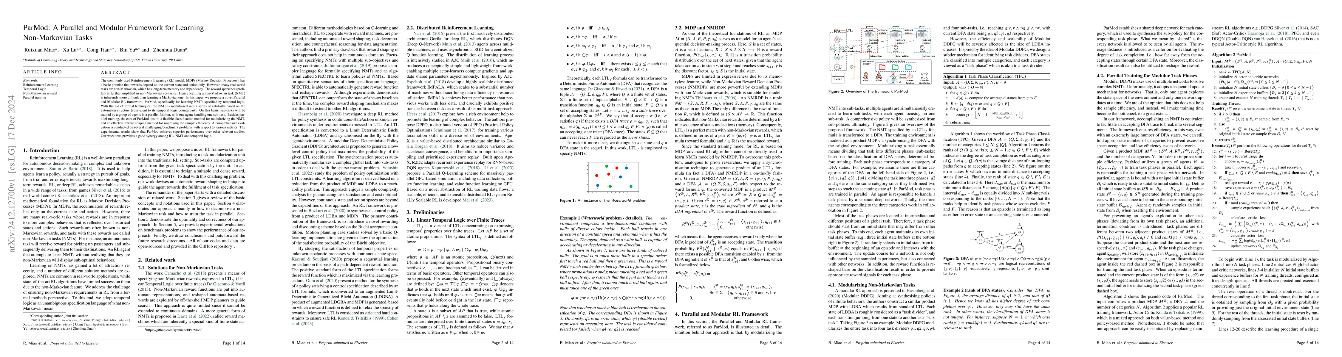 Thumbnail for ParMod: A Parallel and Modular Framework for Learning Non-Markovian
  Tasks