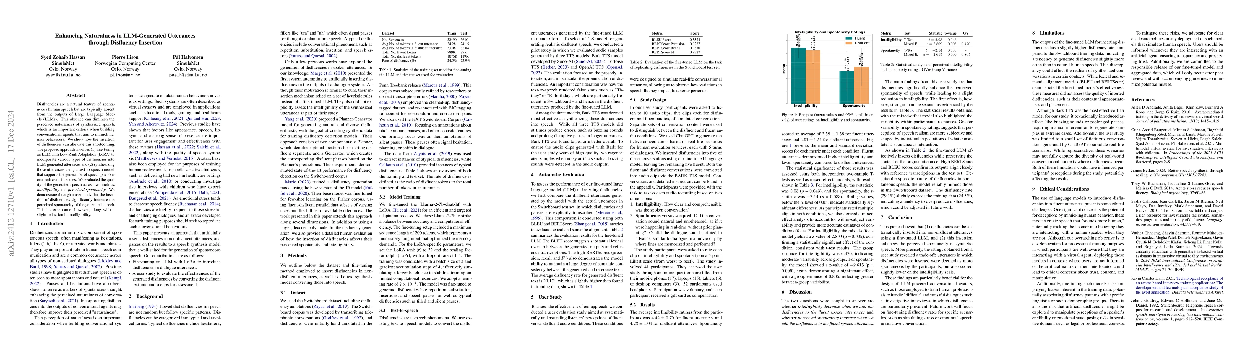 Thumbnail for Enhancing Naturalness in LLM-Generated Utterances through Disfluency
  Insertion