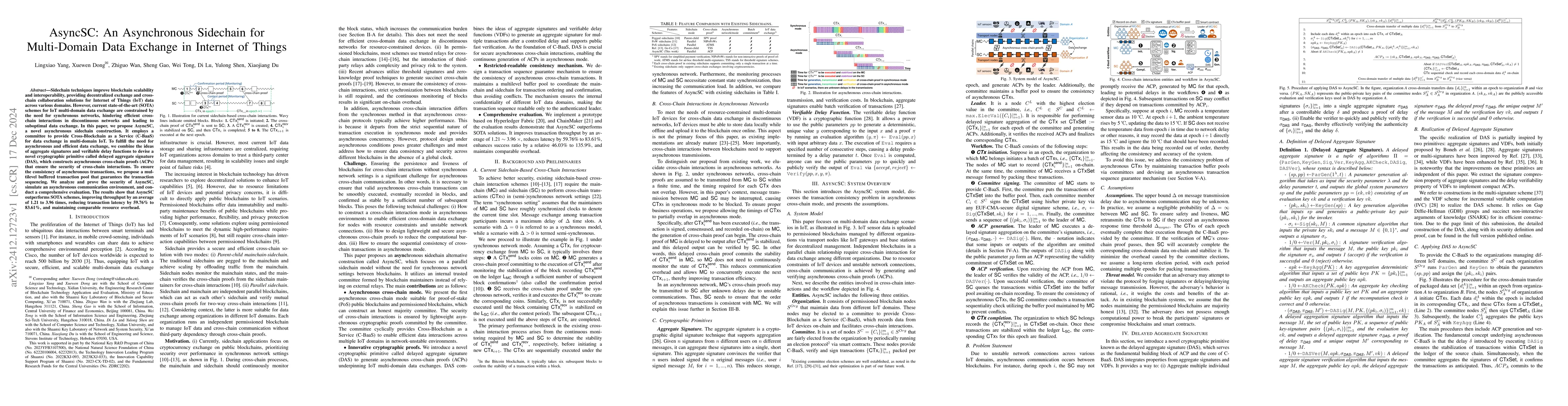 Thumbnail for AsyncSC: An Asynchronous Sidechain for Multi-Domain Data Exchange in
  Internet of Things