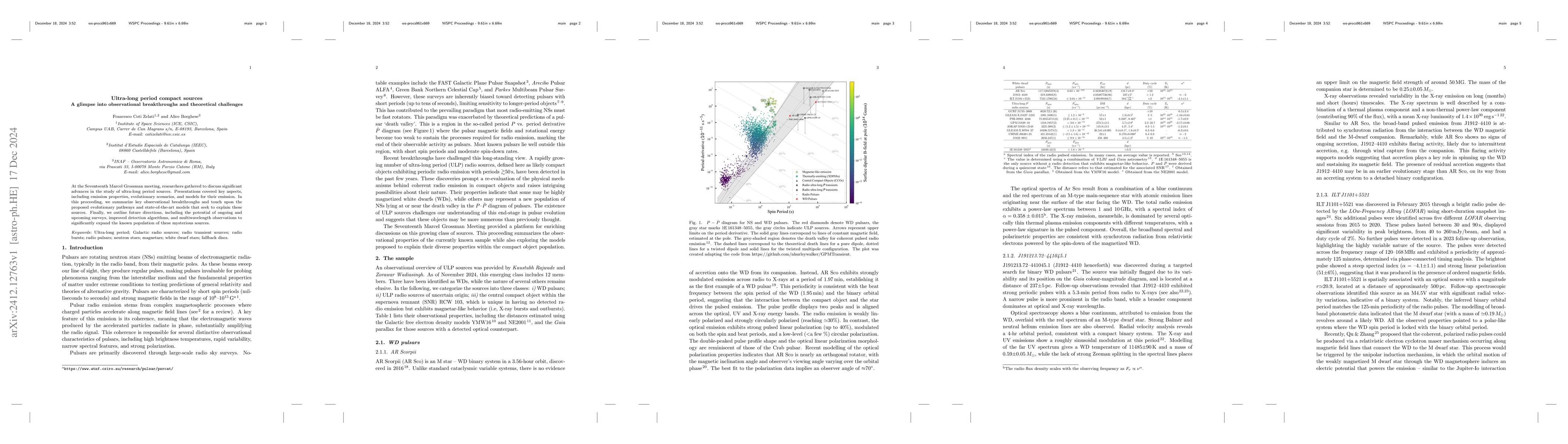 Thumbnail for Ultra-long period compact sources: a glimpse into observational
  breakthroughs and theoretical challenges