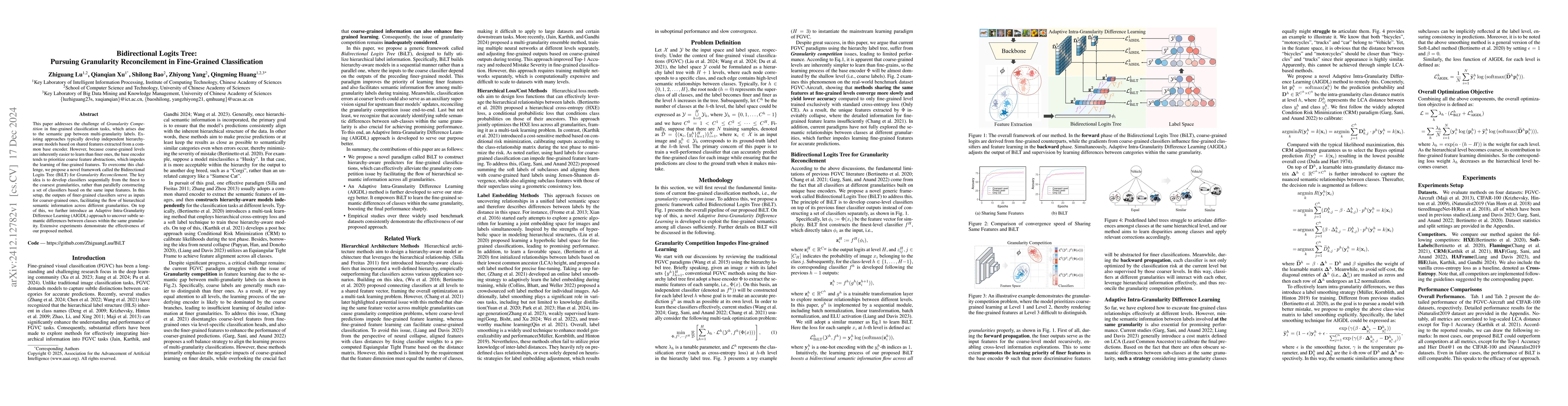 Thumbnail for Bidirectional Logits Tree: Pursuing Granularity Reconcilement in
  Fine-Grained Classification