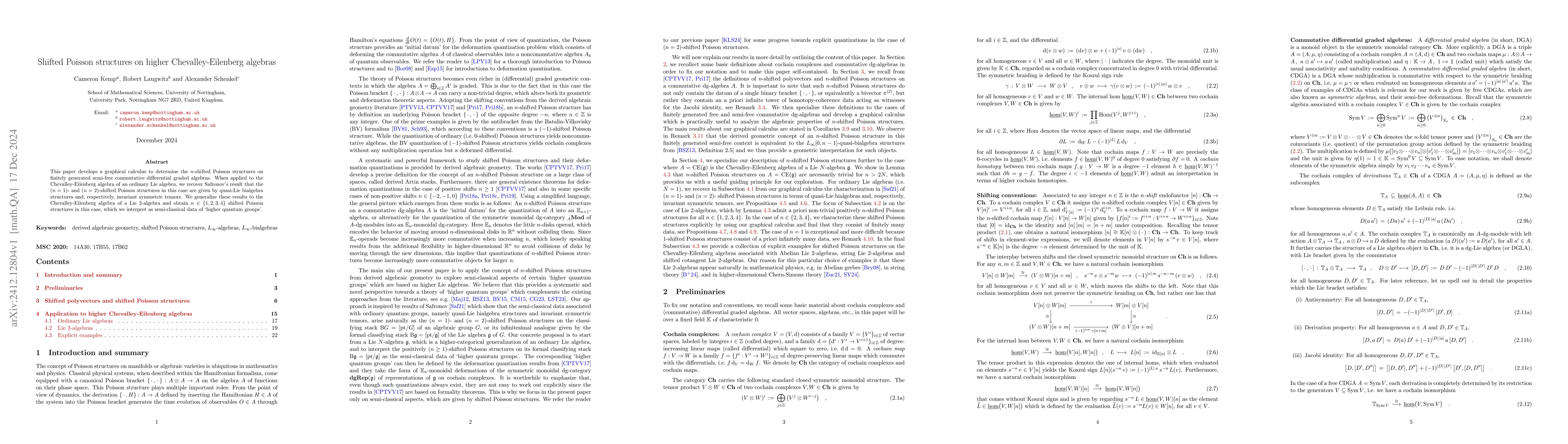 Thumbnail for Shifted Poisson structures on higher Chevalley-Eilenberg algebras