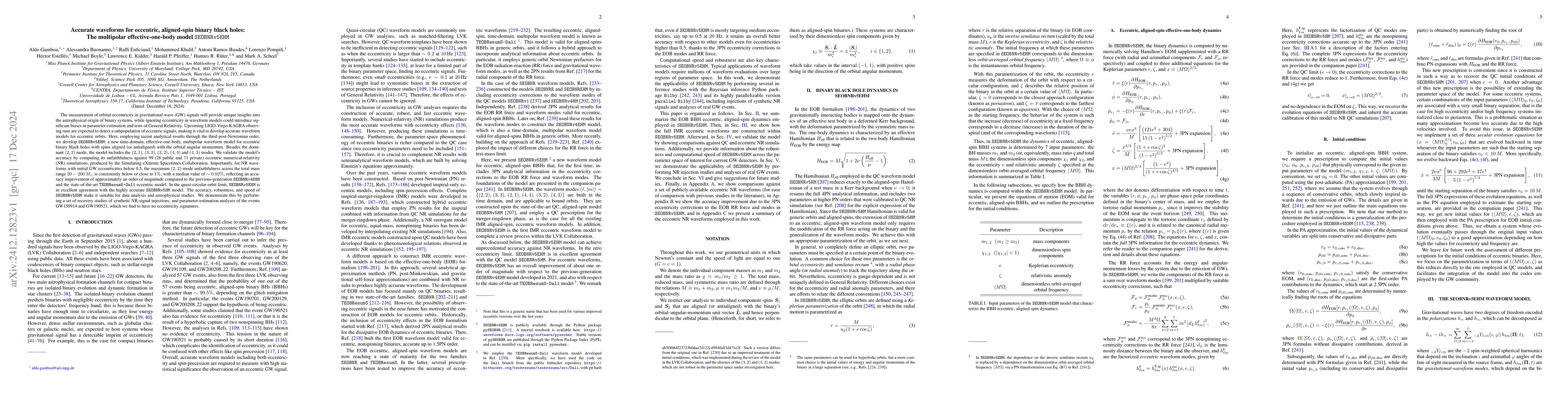 Thumbnail for Accurate waveforms for eccentric, aligned-spin binary black holes: The
  multipolar effective-one-body model SEOBNRv5EHM
