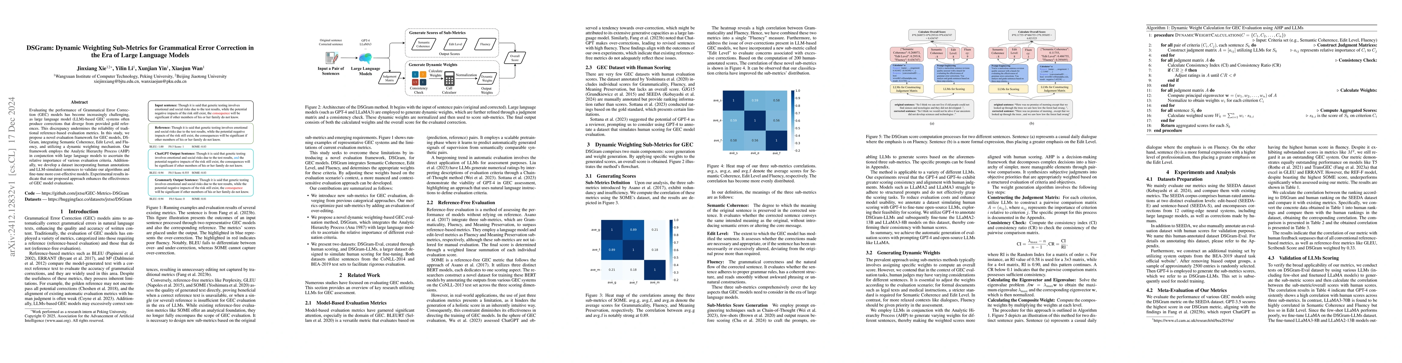 Thumbnail for DSGram: Dynamic Weighting Sub-Metrics for Grammatical Error Correction
  in the Era of Large Language Models
