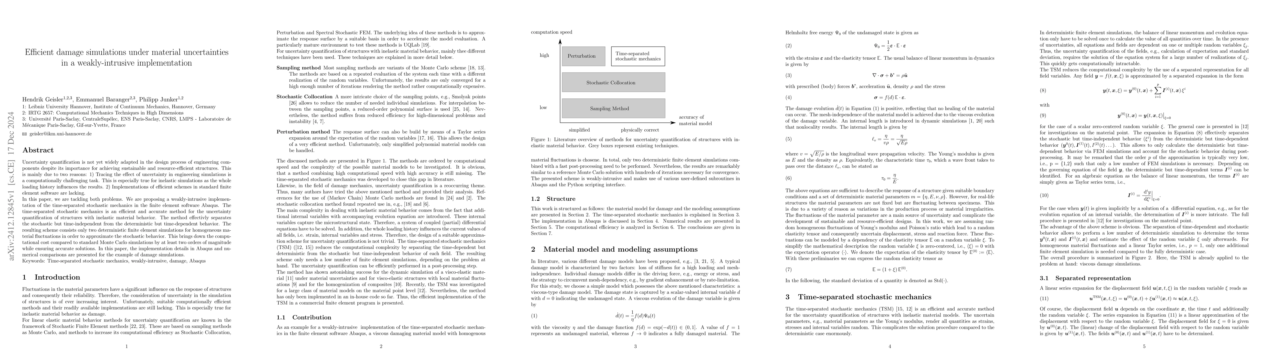 Thumbnail for Efficient damage simulations under material uncertainties in a
  weakly-intrusive implementation