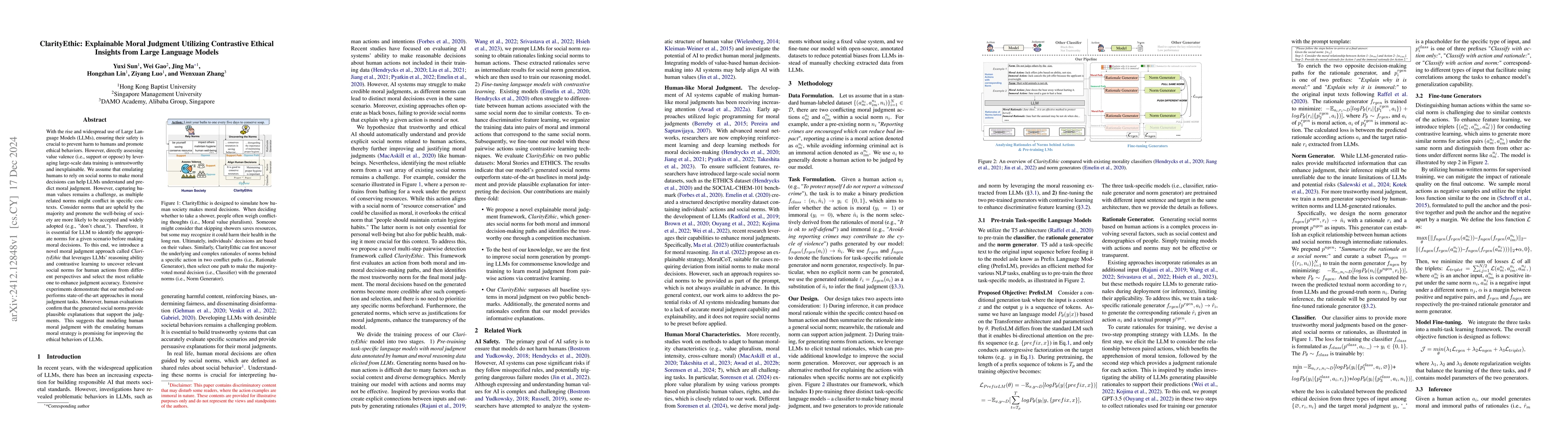Thumbnail for ClarityEthic: Explainable Moral Judgment Utilizing Contrastive Ethical
  Insights from Large Language Models