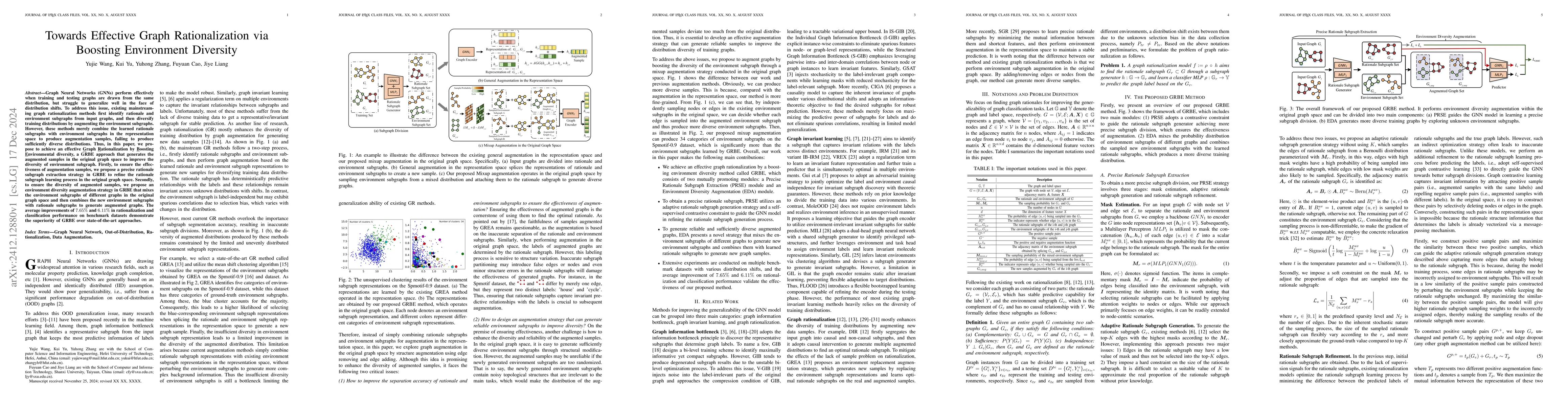 Thumbnail for Towards Effective Graph Rationalization via Boosting Environment
  Diversity