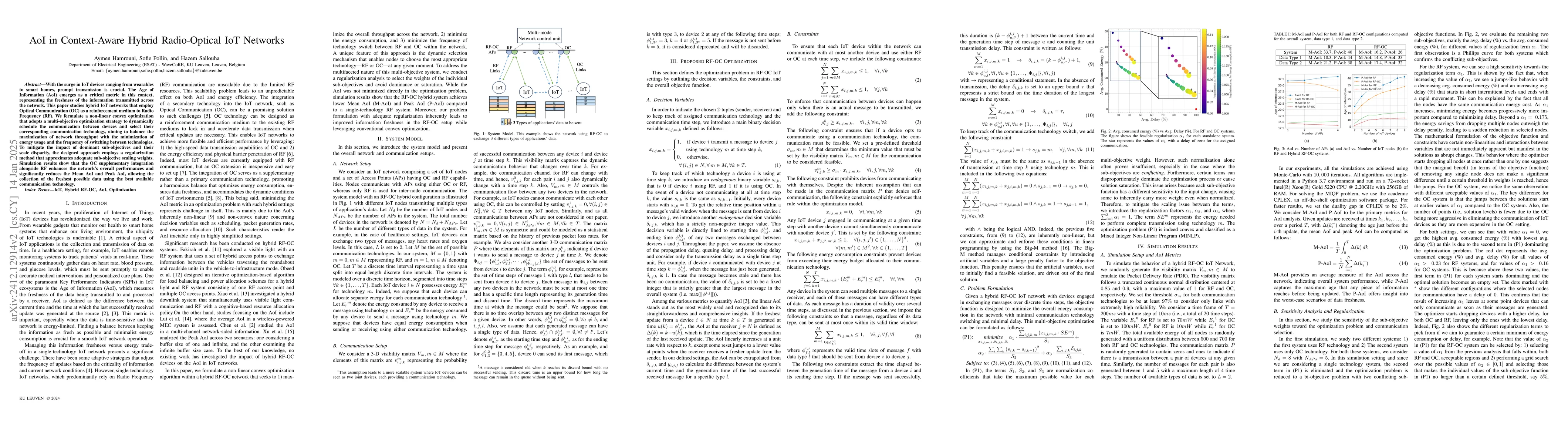 Thumbnail for AoI in Context-Aware Hybrid Radio-Optical IoT Networks