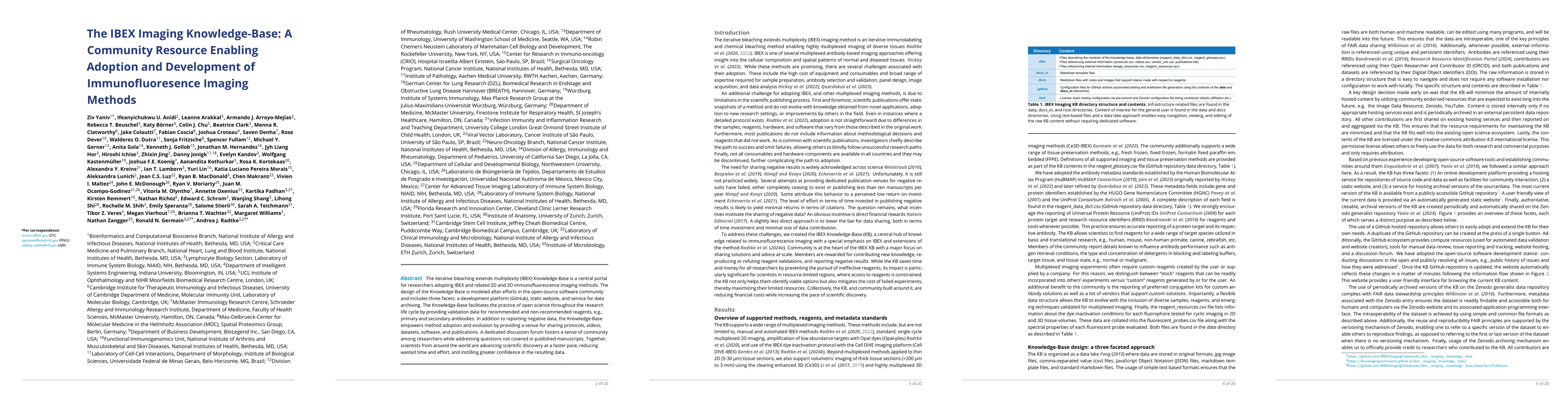 Thumbnail for The IBEX Imaging Knowledge-Base: A Community Resource Enabling Adoption
  and Development of Immunofluoresence Imaging Methods