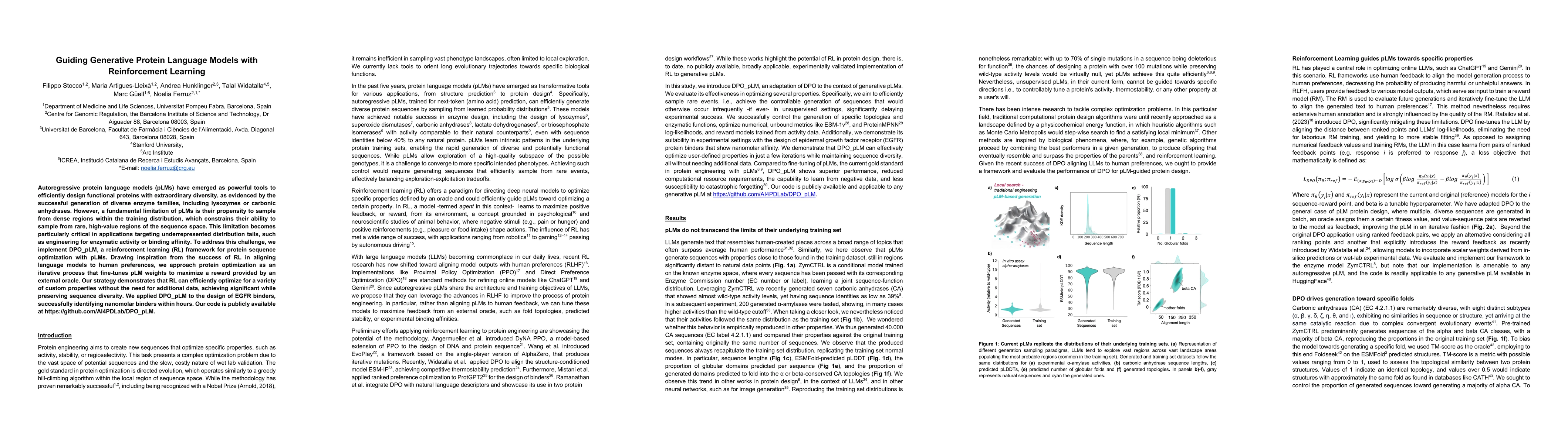 Thumbnail for Guiding Generative Protein Language Models with Reinforcement Learning