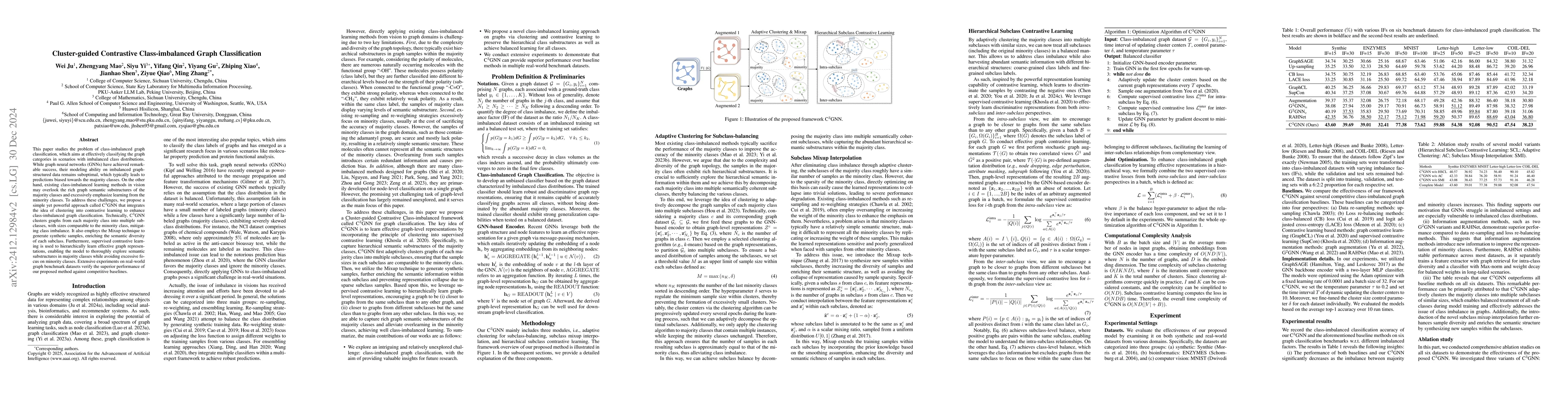 Thumbnail for Cluster-guided Contrastive Class-imbalanced Graph Classification
