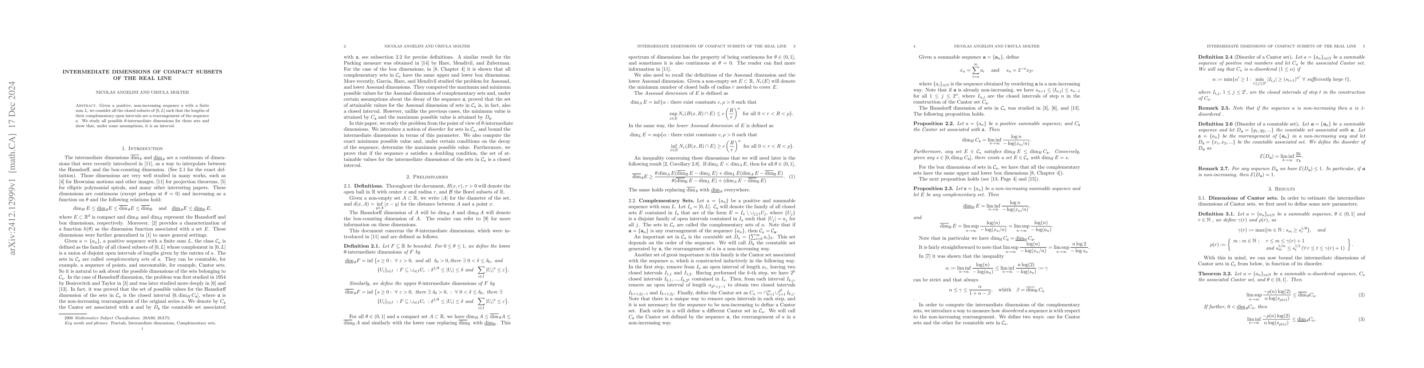 Thumbnail for Intermediate dimensions of compact subsets of the real line