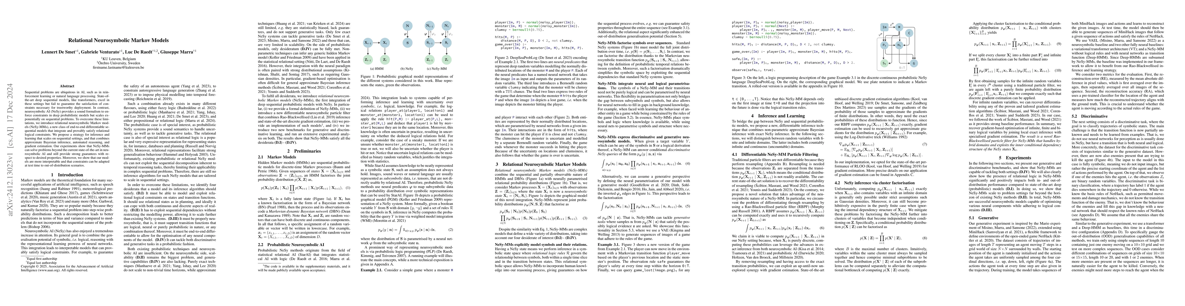 Thumbnail for Relational Neurosymbolic Markov Models