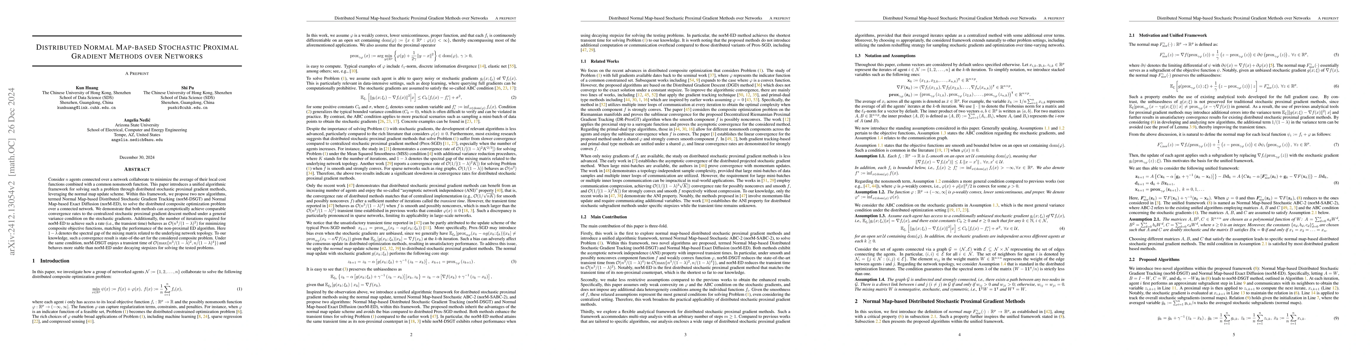Thumbnail for Distributed Normal Map-based Stochastic Proximal Gradient Methods over
  Networks