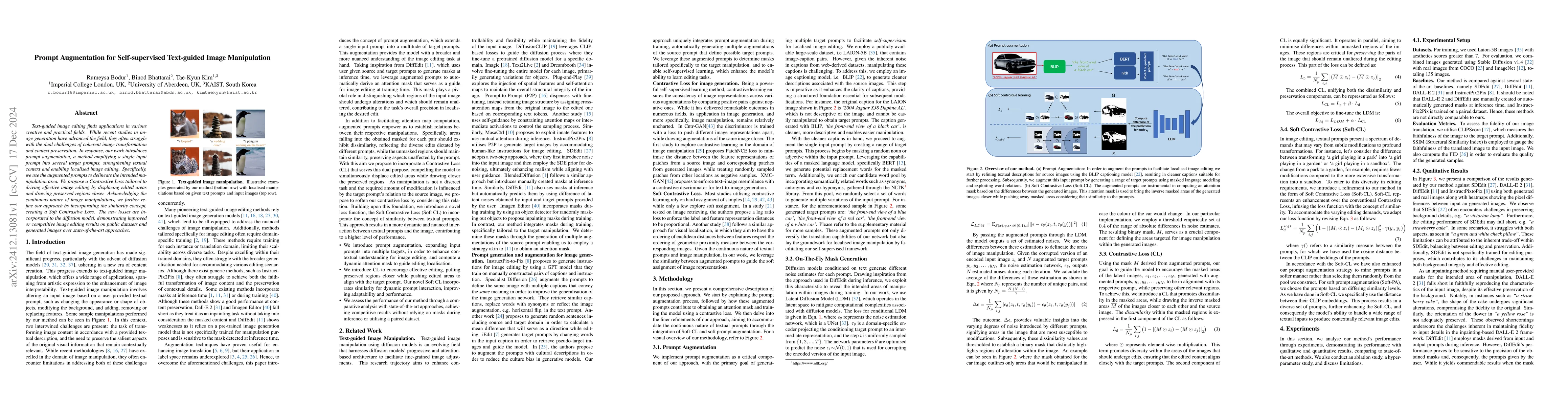 Thumbnail for Prompt Augmentation for Self-supervised Text-guided Image Manipulation