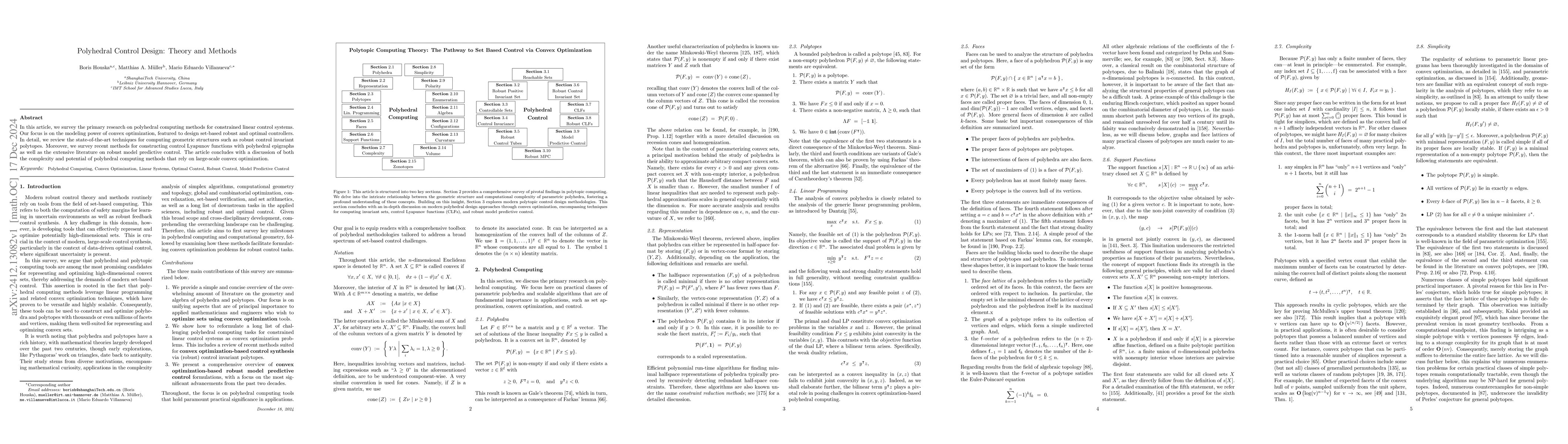 Thumbnail for Polyhedral Control Design: Theory and Methods