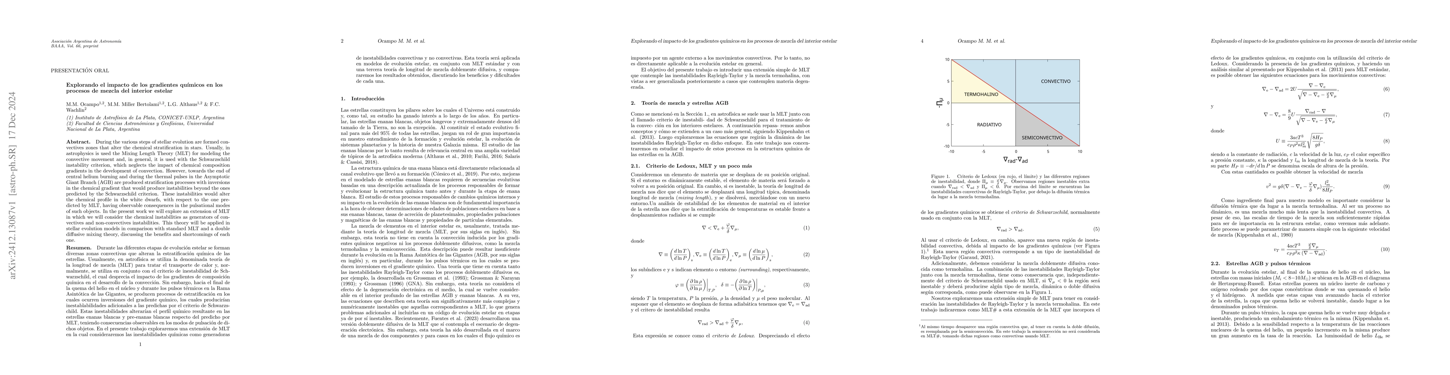 Thumbnail for Explorando el impacto de los gradientes químicos en los procesos de
  mezcla del interior estelar
