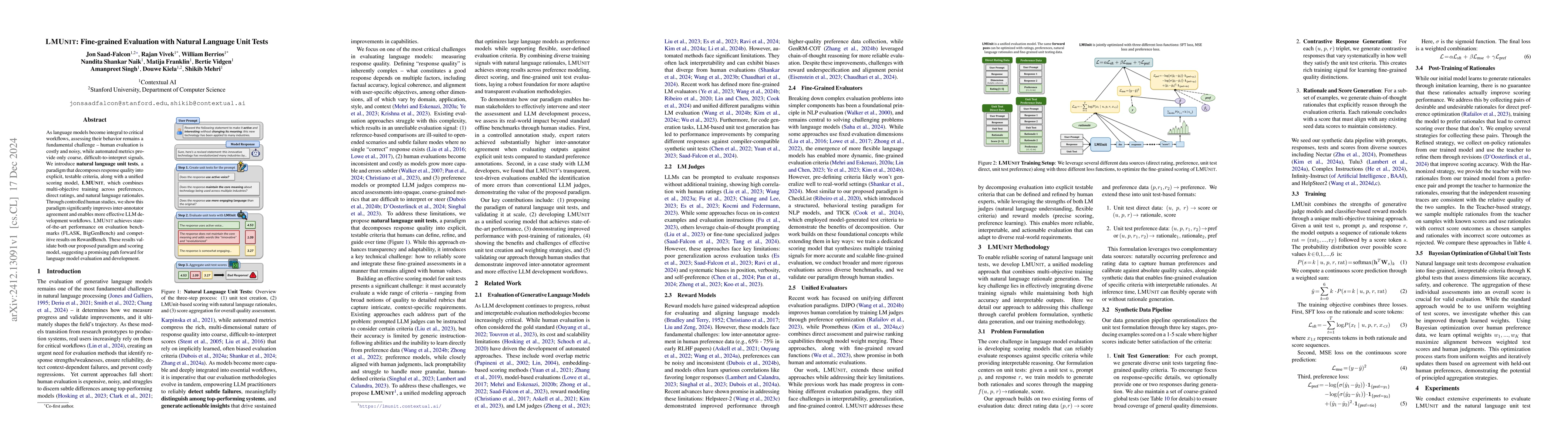 Thumbnail for LMUnit: Fine-grained Evaluation with Natural Language Unit Tests