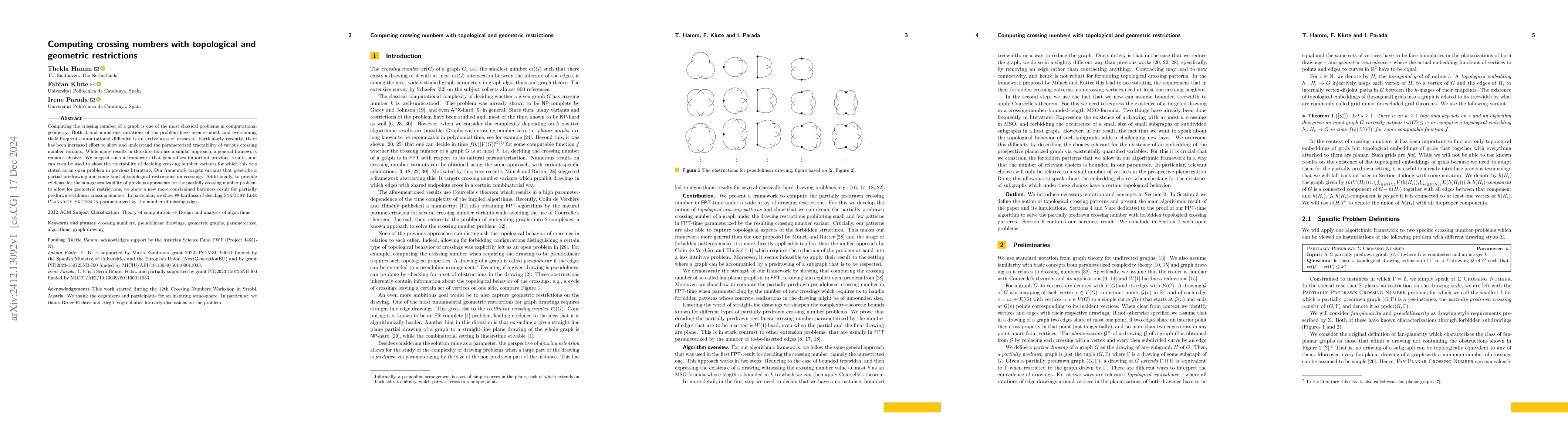 Thumbnail for Computing crossing numbers with topological and geometric restrictions