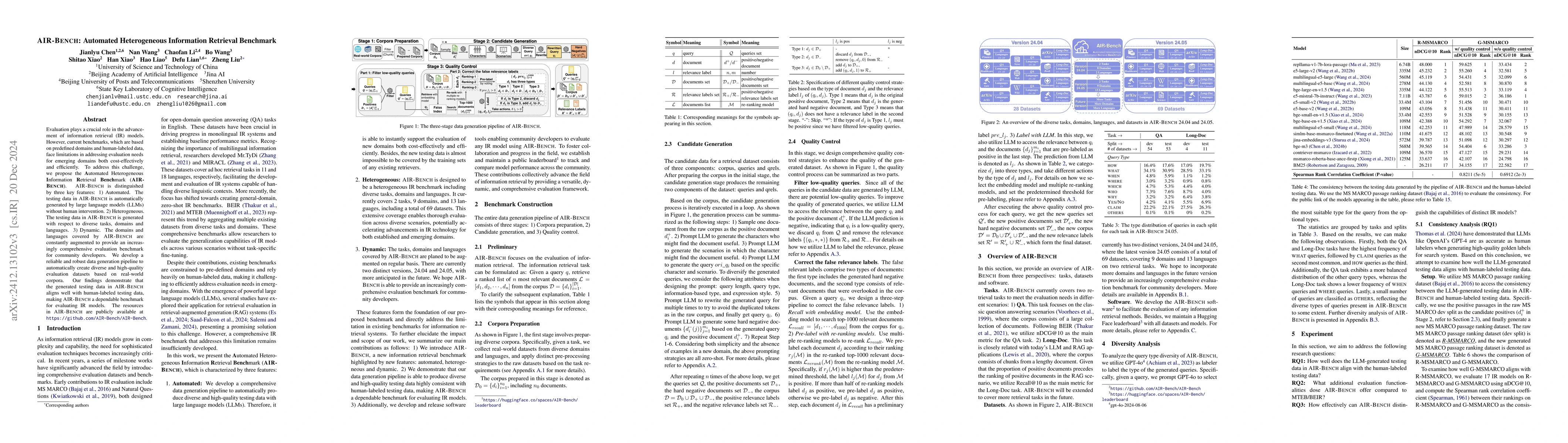 Thumbnail for AIR-Bench: Automated Heterogeneous Information Retrieval Benchmark