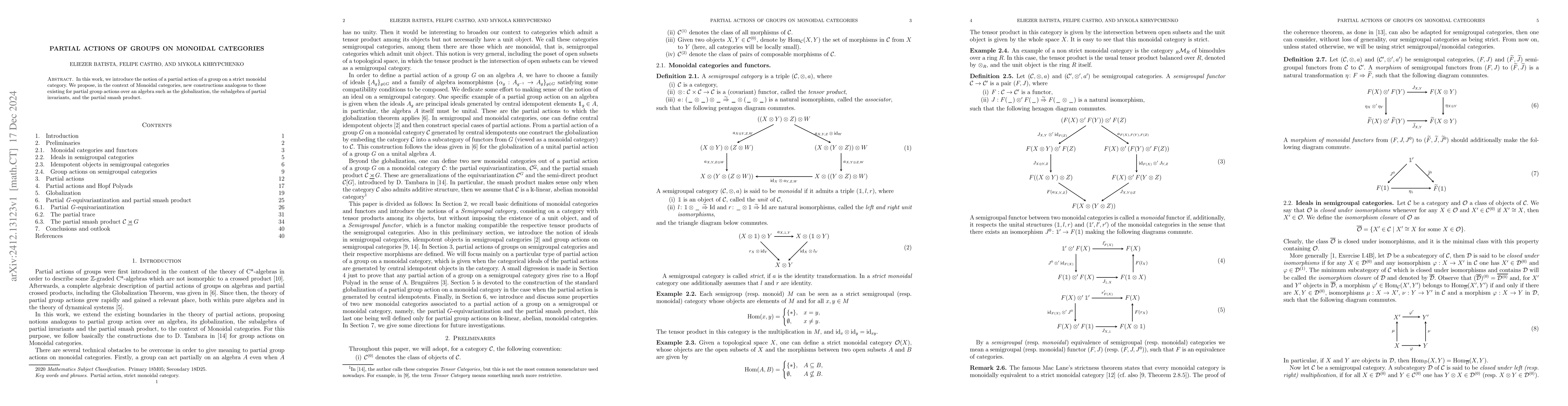 Thumbnail for Partial actions of groups on monoidal categories