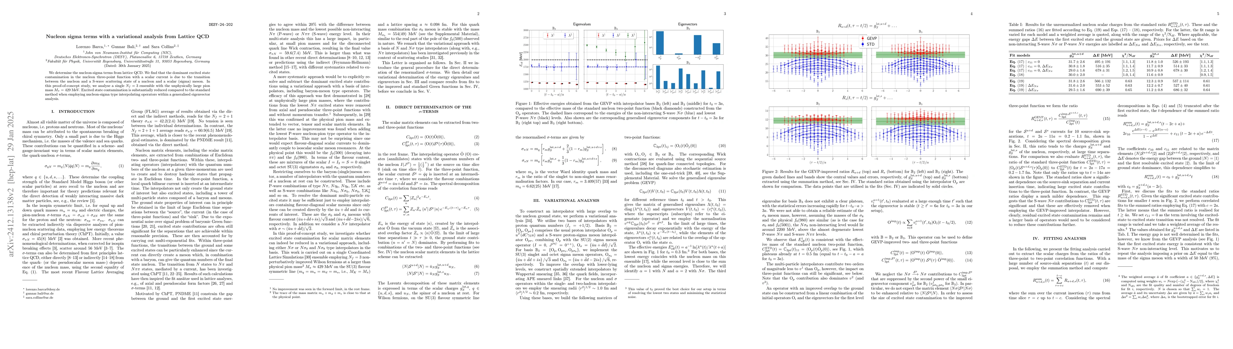 Thumbnail for Nucleon sigma terms with a variational analysis from Lattice QCD
