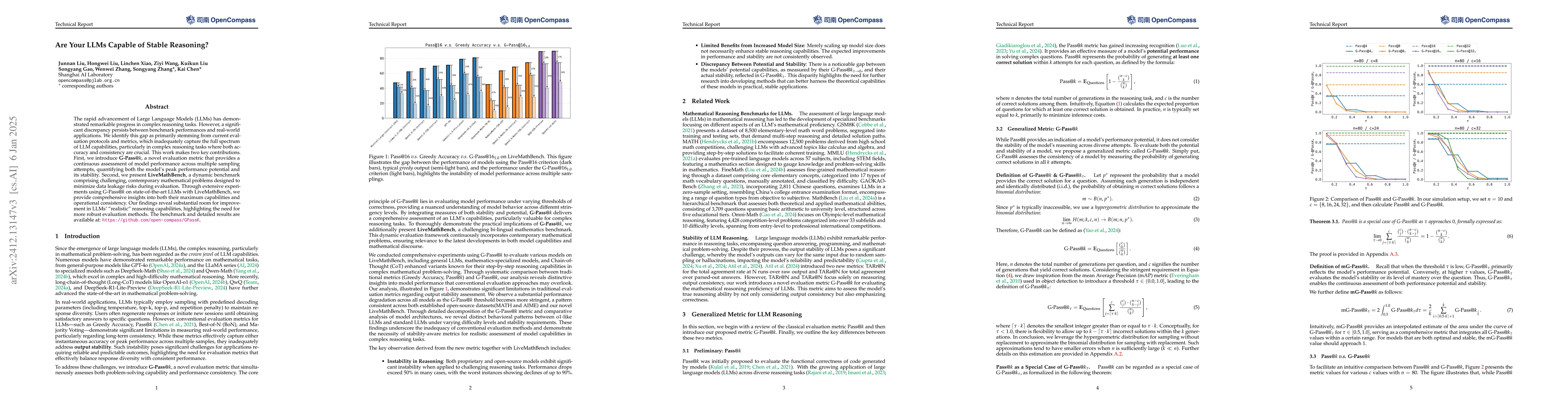 Thumbnail for Are Your LLMs Capable of Stable Reasoning?