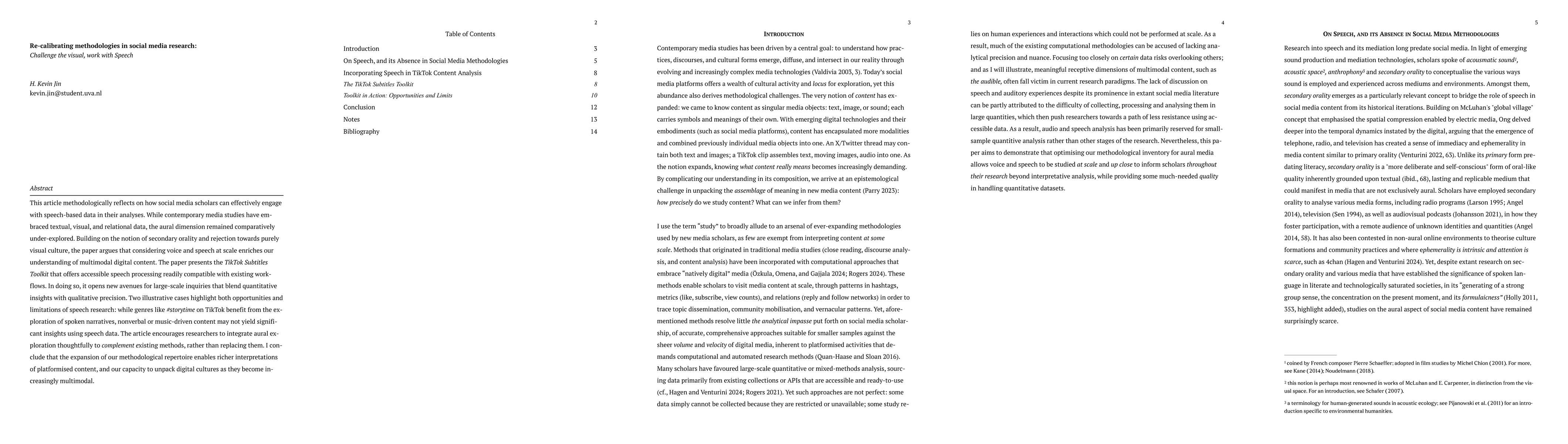 Thumbnail for Re-calibrating methodologies in social media research: Challenge the
  visual, work with Speech