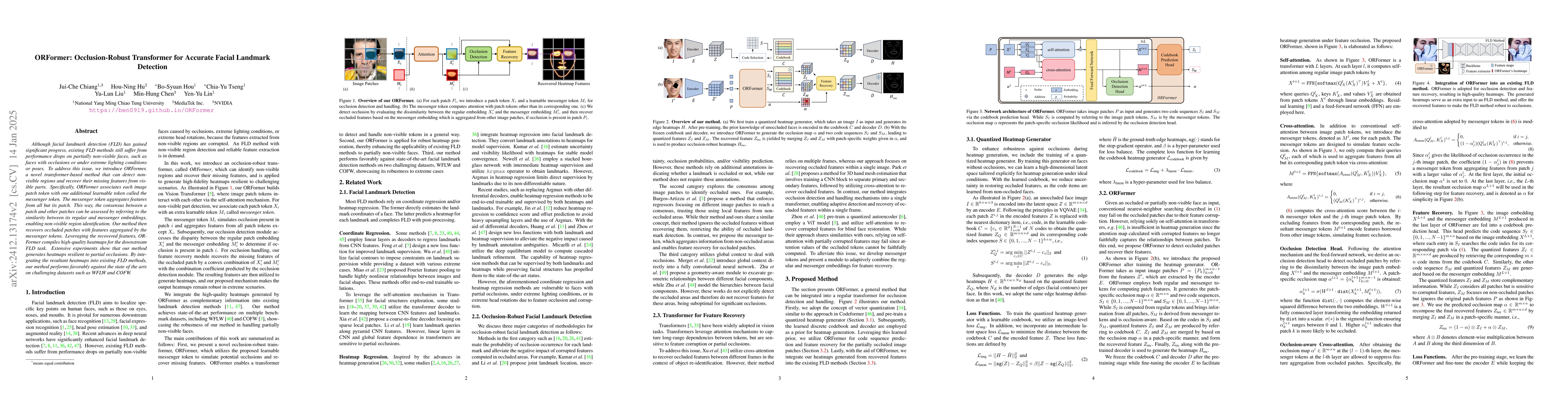 Thumbnail for ORFormer: Occlusion-Robust Transformer for Accurate Facial Landmark
  Detection