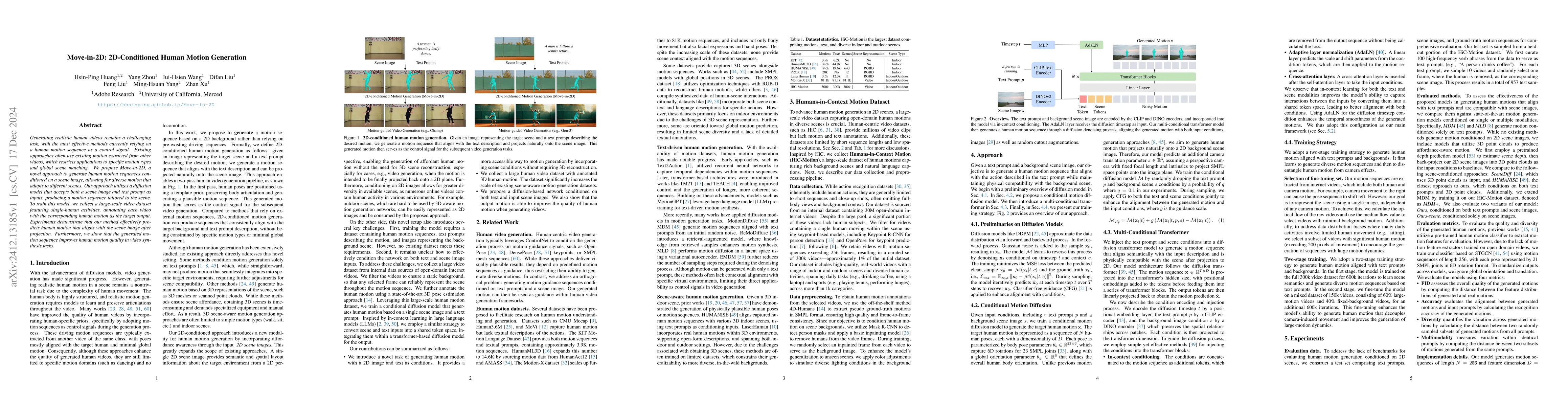 Thumbnail for Move-in-2D: 2D-Conditioned Human Motion Generation
